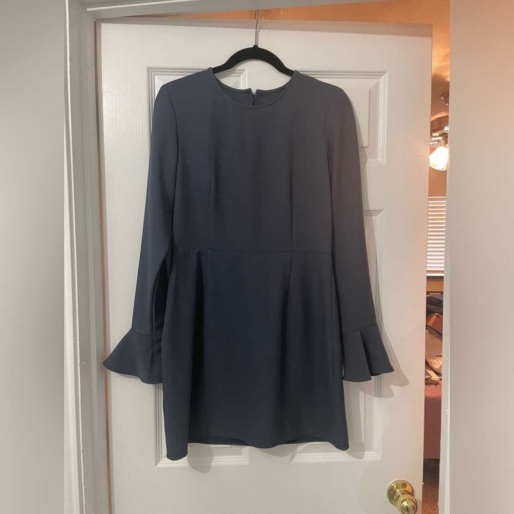 Grey LS mini dress